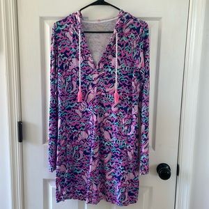 Lilly Pulitzer Hooded Sweatshirt Dress
